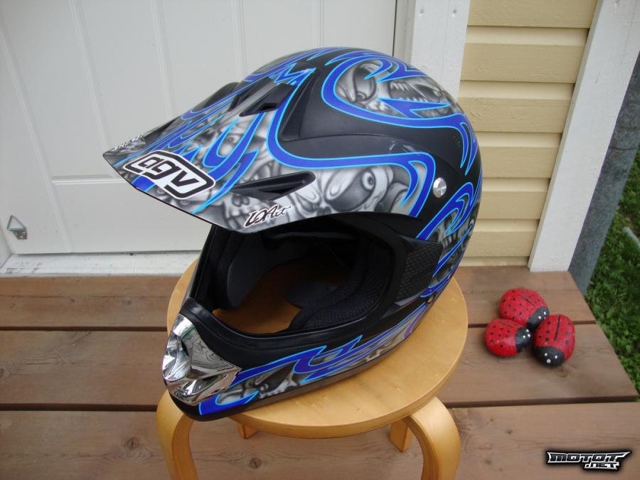 AGV RC-5 Pro -crossikypärä (skulls blue)